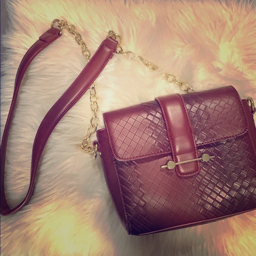 Wine red crossbody